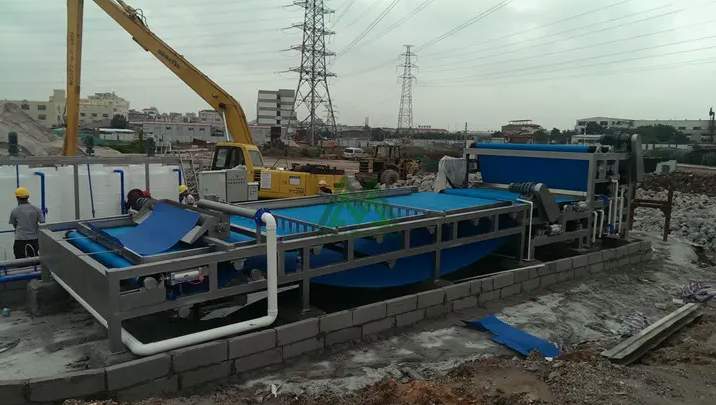 洗沙污泥脫水機處理方案(洗砂脫水設(shè)備工藝大揭秘) 洗沙污泥脫水機處理方案(洗砂脫水設(shè)備工藝大揭秘)